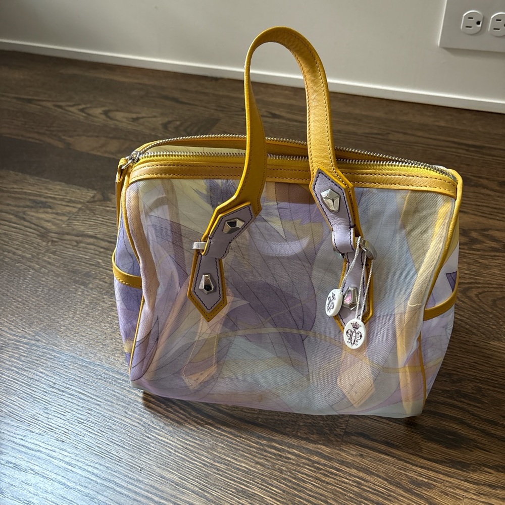 Stylish Yellow and Purple Women's Bag Emilio Pucci